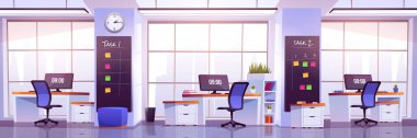 Modern ofis içi, açık alan işyeri