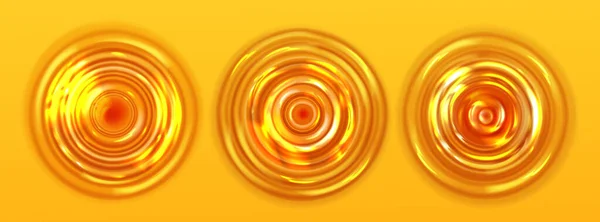 Jus d'orange ou bière vue sur le dessus, texture ondulée — Image vectorielle