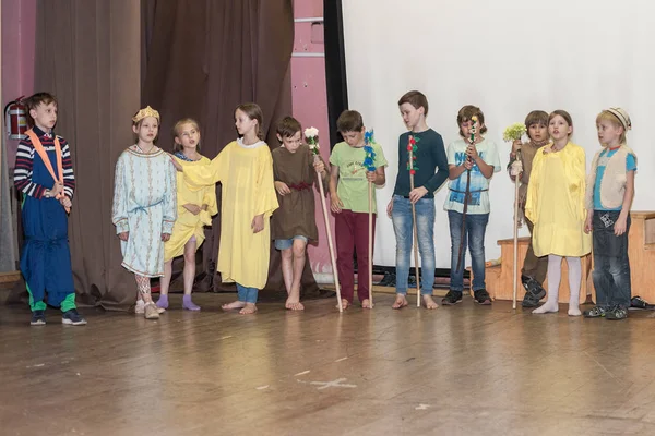 Moskau Russland Mai 2018 Probe Der Schulaufführung Der Aula — Stockfoto