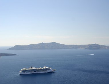 Yolcu gemisi, Fira, Santorini..