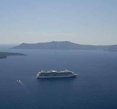 Yolcu gemisi, Fira, Santorini..