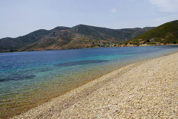 Playa Isla Patmos Grecia —  Fotos de Stock