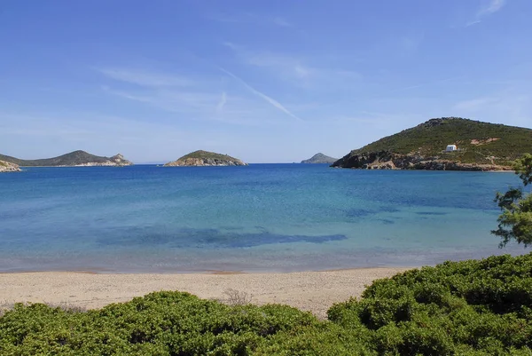 Playa Isla Patmos Grecia —  Fotos de Stock