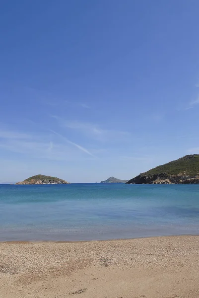 Playa Isla Patmos Grecia —  Fotos de Stock