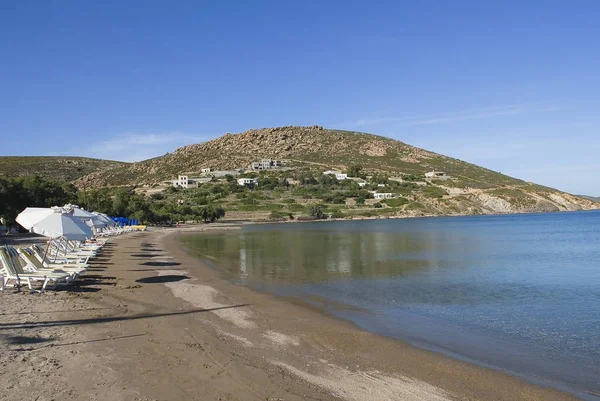 Strand Auf Der Insel Patmos Griechenland — Stockfoto