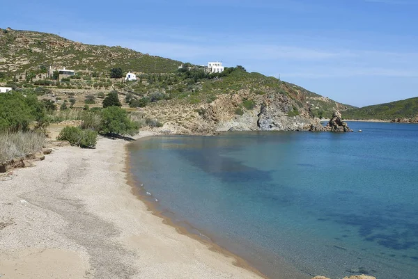 Praia Ilha Patmos Grécia — Fotografia de Stock