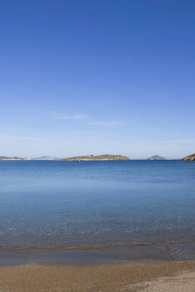 Praia Ilha Patmos Grécia — Fotografia de Stock