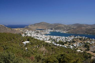 Patmos adası, Yunanistan. 