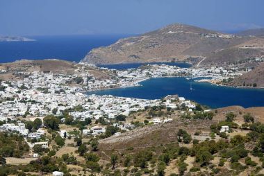 Patmos adası, Yunanistan. 