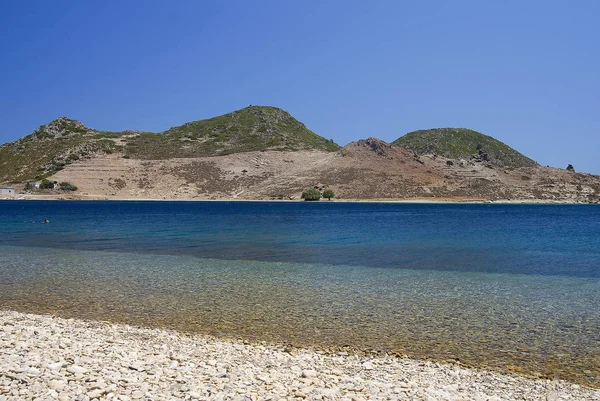 Plaj Patmos Adası Yunanistan — Stok fotoğraf