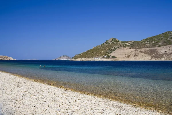 Playa Isla Patmos Grecia —  Fotos de Stock
