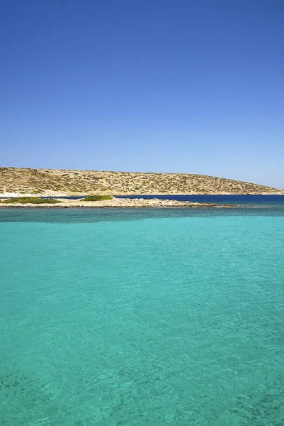 Lipsi Island, Yunanistan - şaşırtıcı sular bir plaj Lipsi Island, Oniki Ada, Yunanistan