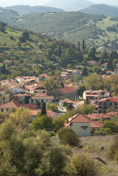 Aldeia Montanha Grega Kalavryta Peloponeso Grécia — Fotografia de Stock