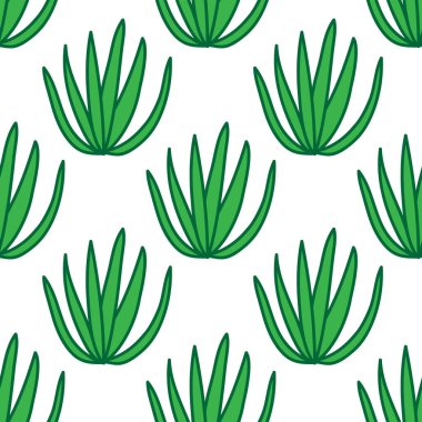 agave pürüzsüz karalama deseni, vektör illüstrasyonu