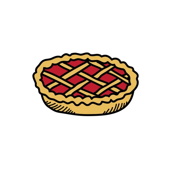 Pie Doodle Symbol, Vektorillustration — Stockvektor