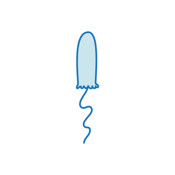 Tampon doodle icoon, vector illustratie — Stockvector