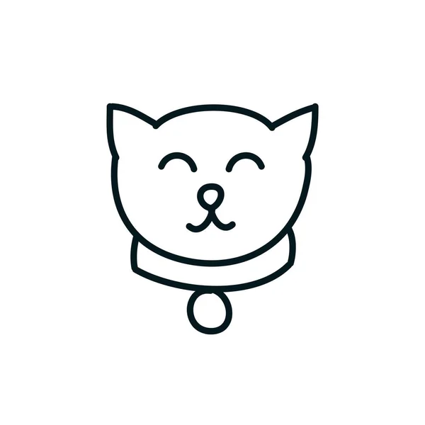 Maneki neko doodle icon, vector illustration — 스톡 벡터