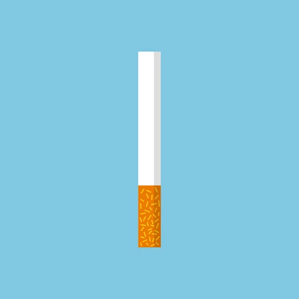 Ícone plana cigarro, ilustração vetorial — Vetor de Stock