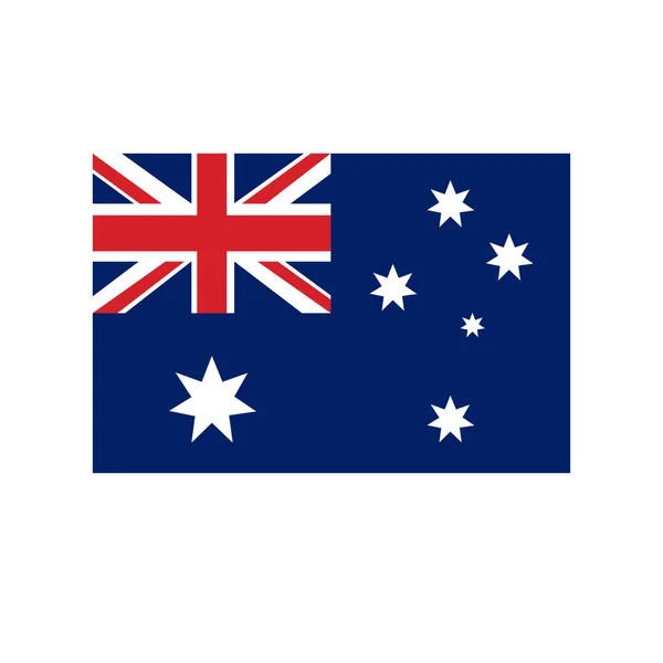 Drapeau de l'Australie icône plate, illustration vectorielle — Image vectorielle