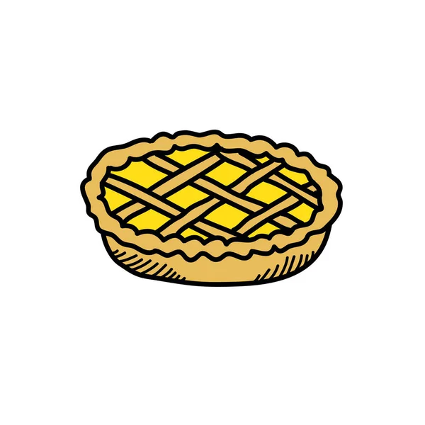 Pie Doodle Symbol, Vektorillustration — Stockvektor