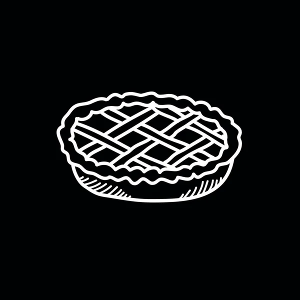 Pie Doodle Symbol, Vektorillustration — Stockvektor