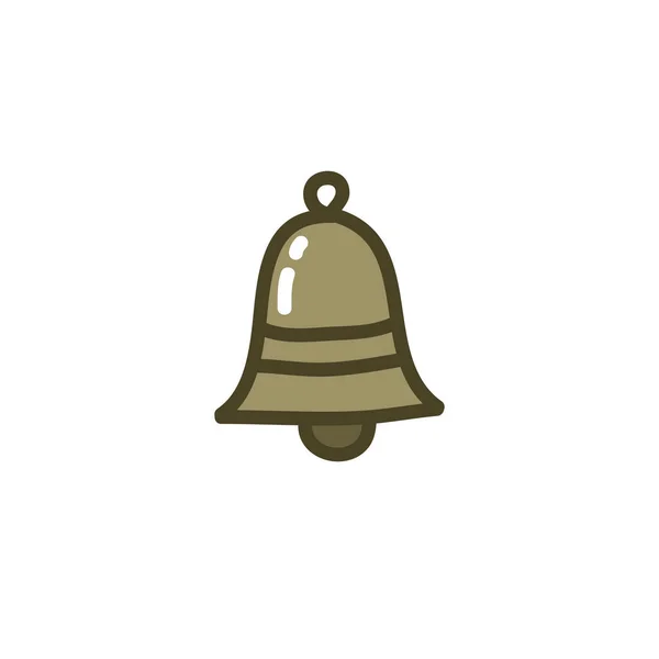 Bell doodle icon, vector illustration — Stock Vector