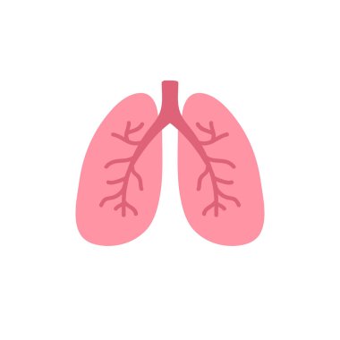 Ciğerler karalama simgesi, vektör illüstrasyonu