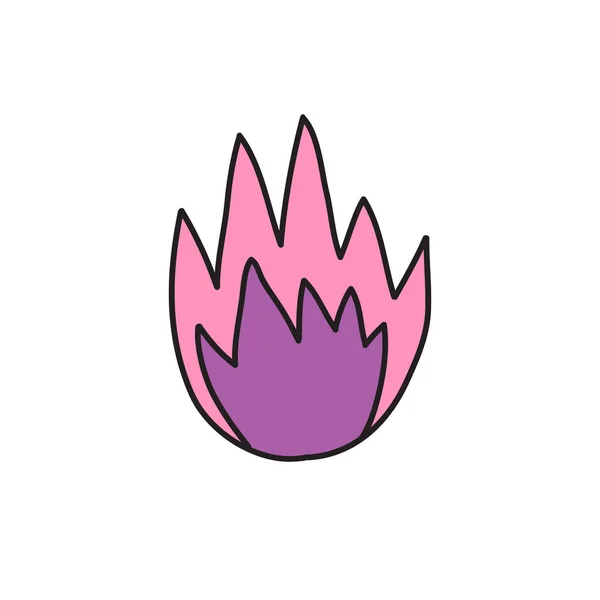 Εικονίδιο φιγούρας φωτιάς, διανυσματική απεικόνιση — Διανυσματικό Αρχείο