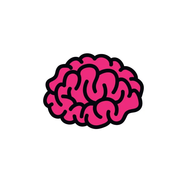 Brain Doodle ikon, vektor illustration — Stock vektor