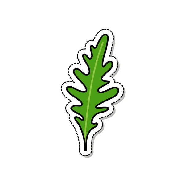 Arugula doodle icon, vector illustration — Stock Vector