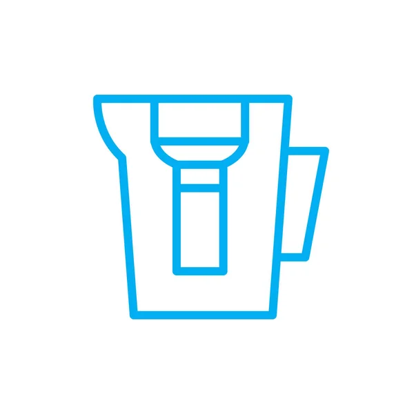 Icône de ligne de filtre à eau, illustration vectorielle — Image vectorielle