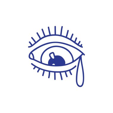 Göz karalama ikonu, geleneksel dövme çizimi