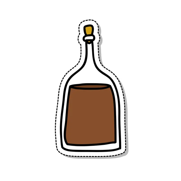 Balsamico azijn doodle icoon, vector illustratie — Stockvector