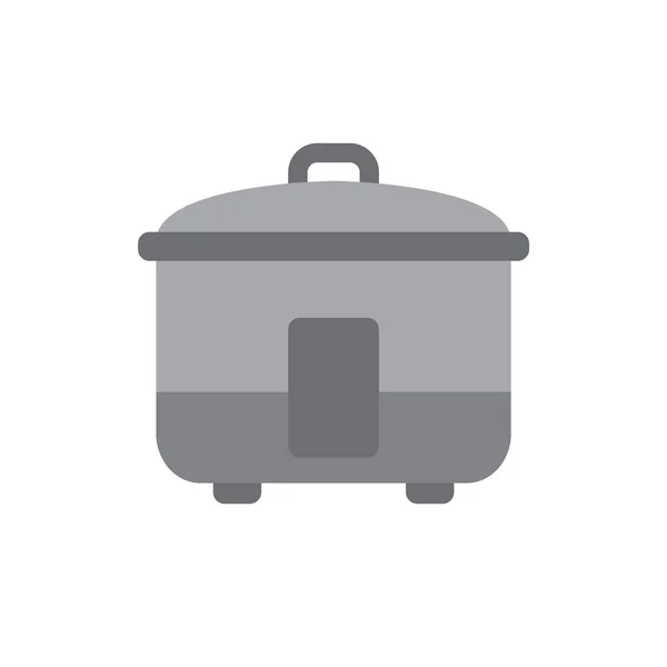Rice cooker flat icon, vector illustration — 스톡 벡터