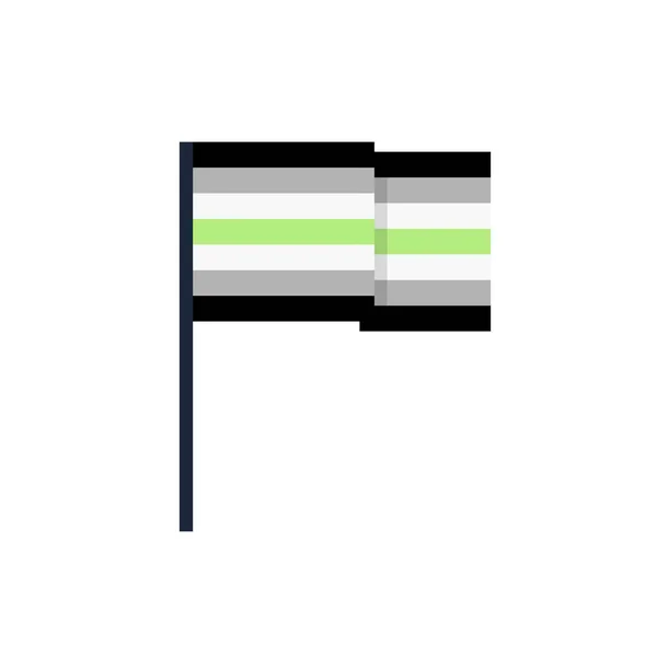 Agender flaga płaska ikona, wektor ilustracja — Wektor stockowy