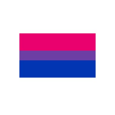 biseksüel bayrak düz simgesi, vektör illüstrasyonu