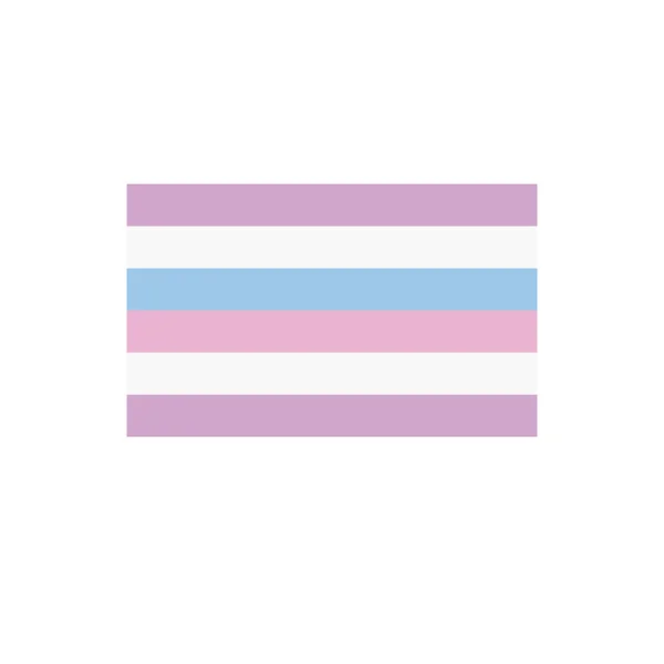 Bandera intersexual icono plano, vector de ilustración — Vector de stock