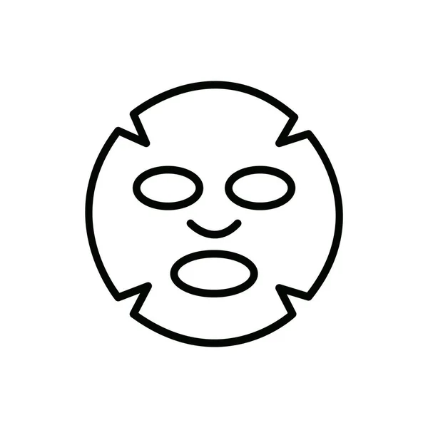 Gesichtsmaske flaches Symbol, Vektorillustration — Stockvektor