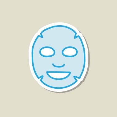 yüz sayfası karalama simgesi, vektör illüstrasyonu