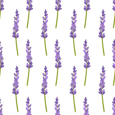 Lavanta dikişsiz karalama deseni, vektör illüstrasyonu