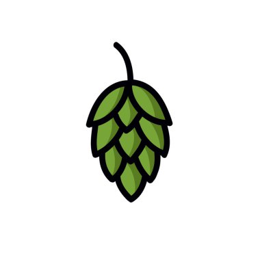 hops doodle simgesi, vektör renk illüstrasyonu