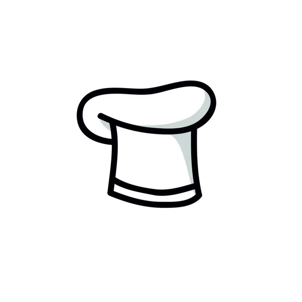 Hat Doodle Icon Vector Color Illustration — 스톡 벡터