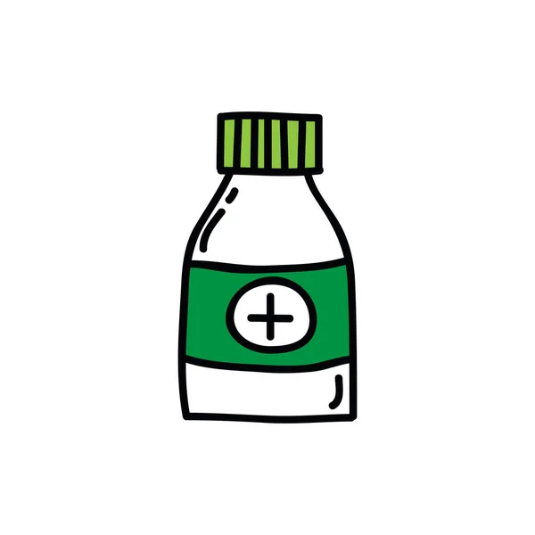 Ikona Bazgrołów Leków Ilustracja Koloru Wektora — Wektor stockowy