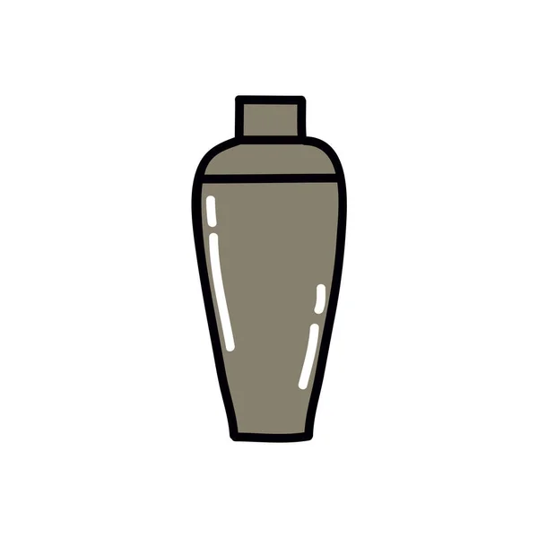 Shaker Doodle Icon Illustrazione Colori Vettoriale — Vettoriale Stock