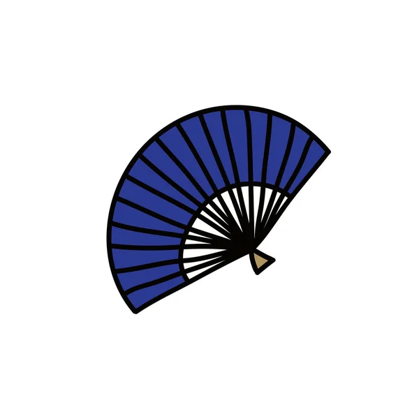 Ikona Fan Doodle Wektor Kolor Ilustracji — Wektor stockowy