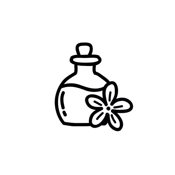 Icona doodle aromaterapia, illustrazione vettoriale — Vettoriale Stock