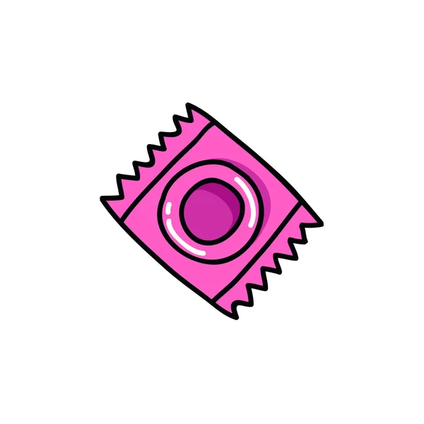 Ikona Ilustracja Kolor Prezerwatywy — Wektor stockowy
