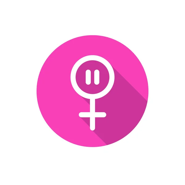 menopoz çizgisi simgesi, vektör basit illüstrasyon