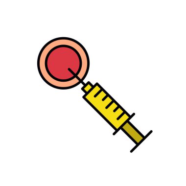 suni döllenme hattı simgesi, vektör basit illüstrasyon