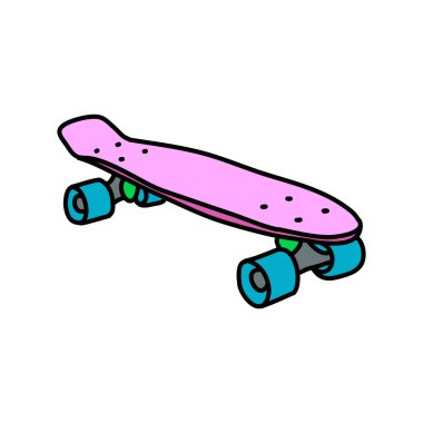 Penny panosu karalama simgesi, vektör rengi çizimi